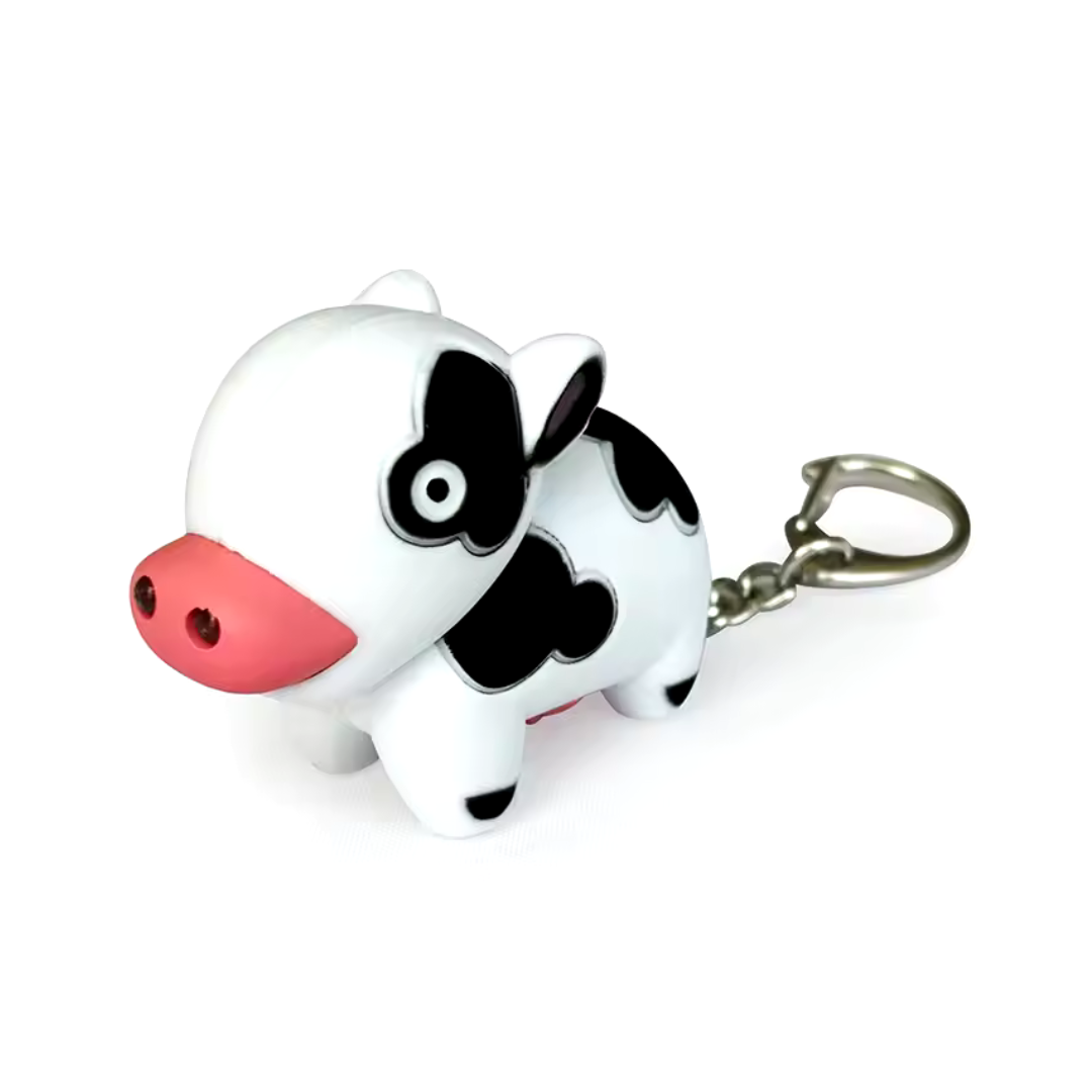 Moo’ing and LED Cow Keychain (Add Your Logo Anywhere)
