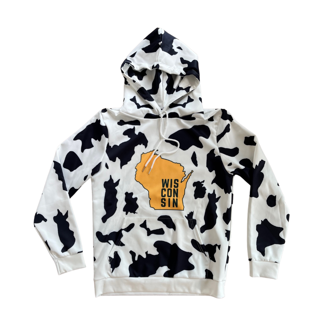 Green/Gold Cow Hoodie