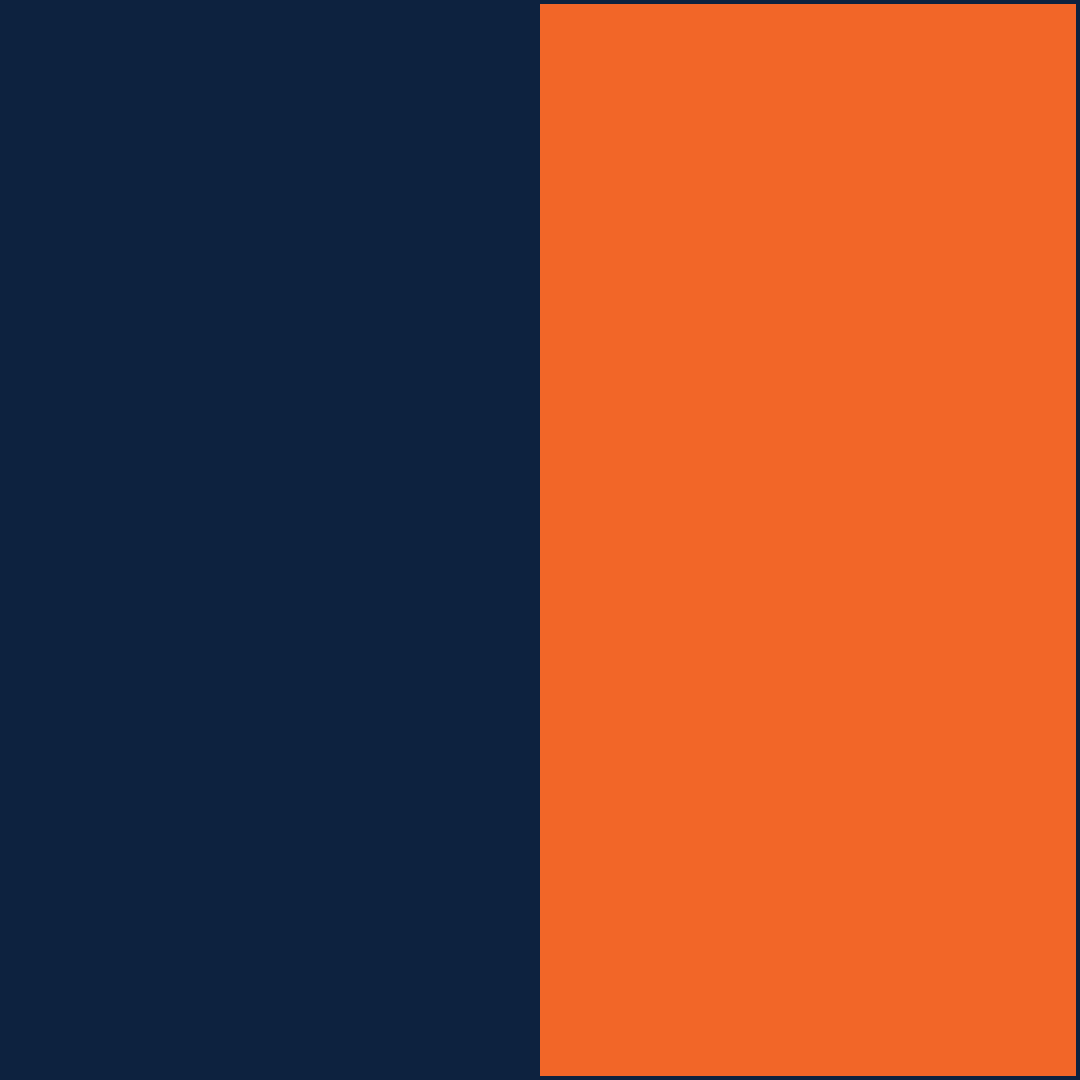Navy/Orange CowBibs