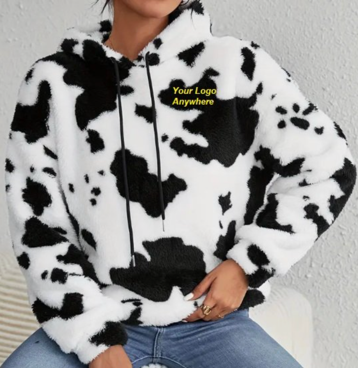 Cow Sherpa Hoodie