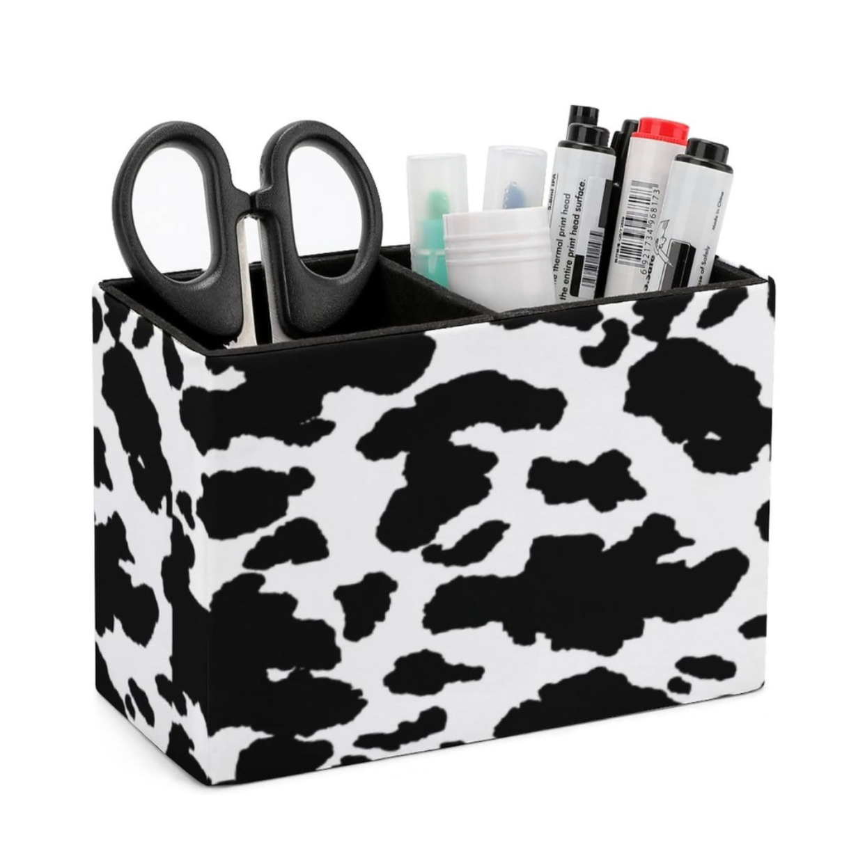 Cow PU Leather Desk Organizer (Add Your Logo Anywhere)