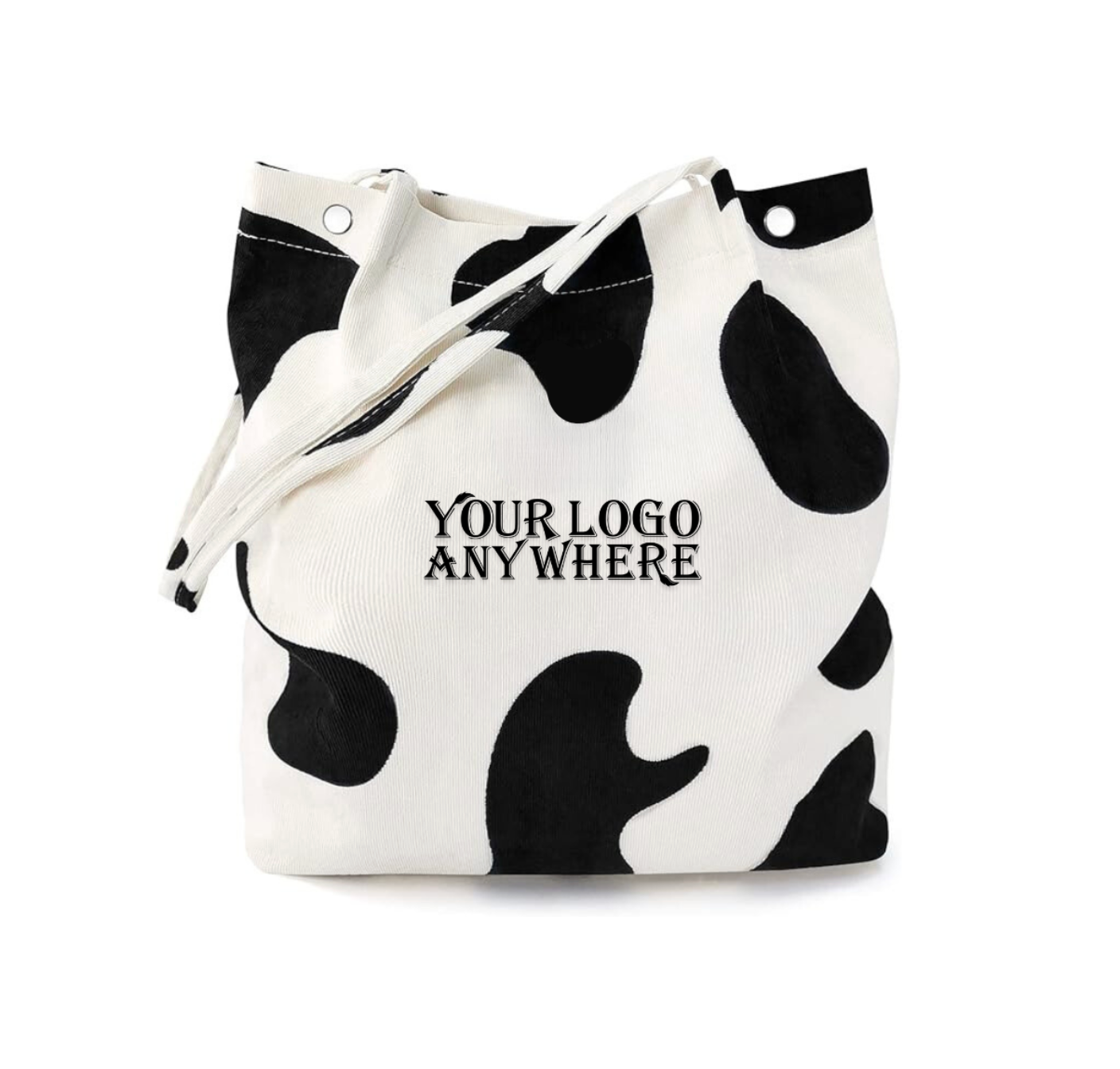 Cow Corduroy Bag (Add Your Logo Anywhere)