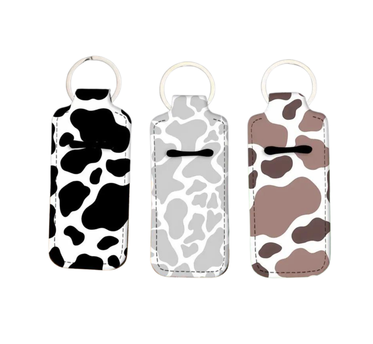 Cow Chapstick Holder Keychain (Add Your Logo Anywhere)