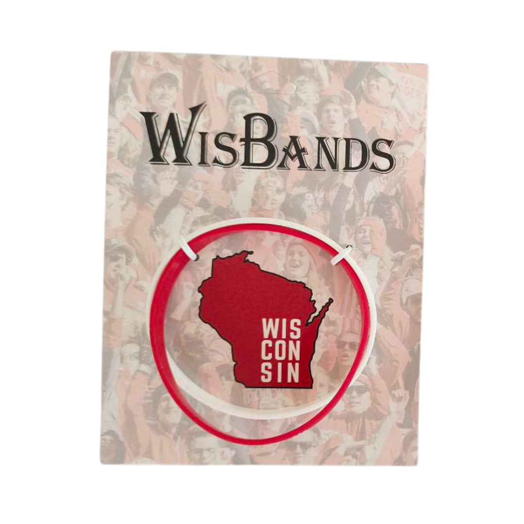 Red/White WisBands (2-Pack)