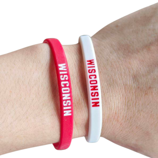 Red/White WisBands (2-Pack)