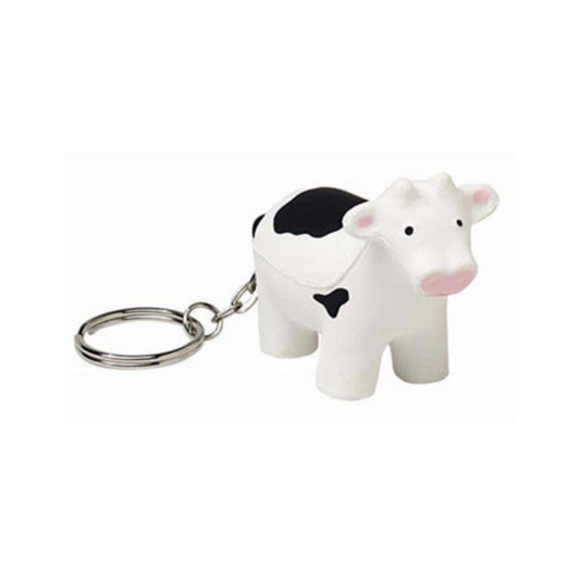 Stress Cow Keychain (Add Your Logo Anywhere)