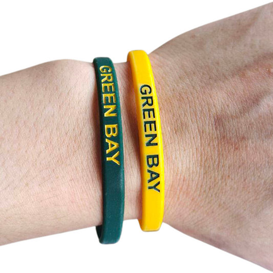 Green/Gold WisBands (2-Pack)