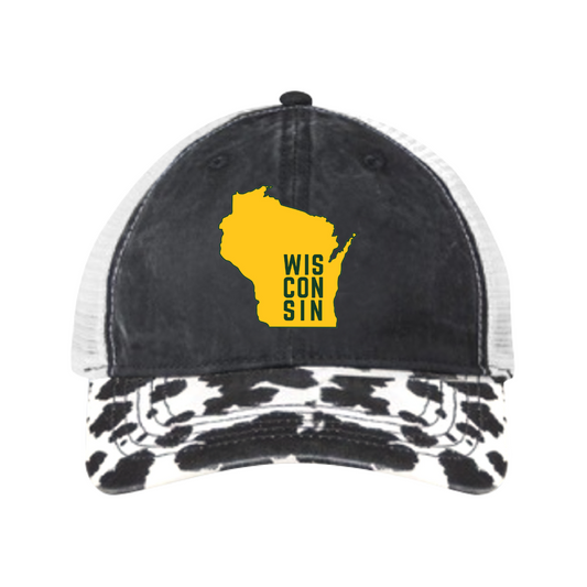 PackerSwag Cow Print Trucker Hat