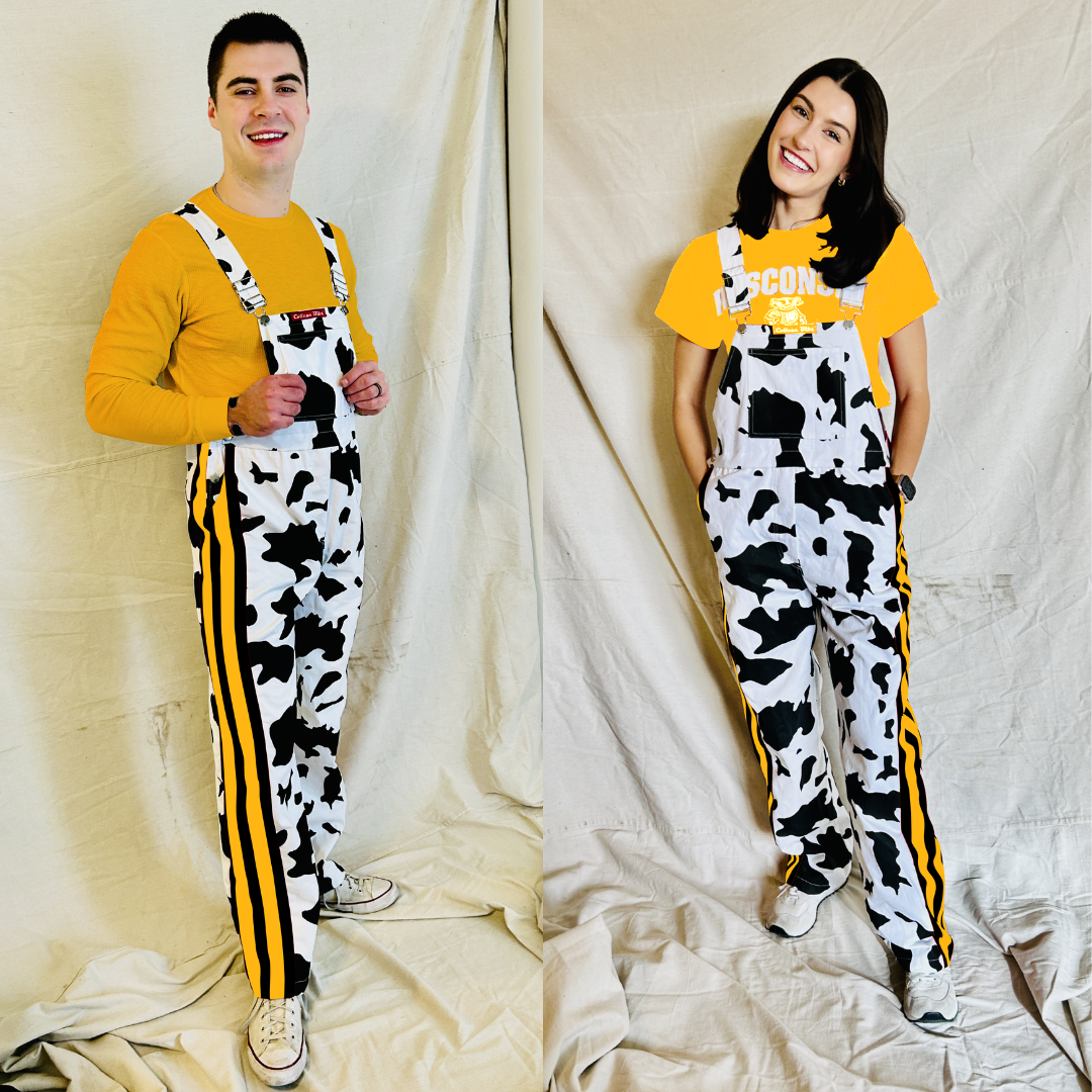Gold/Black CowBibs