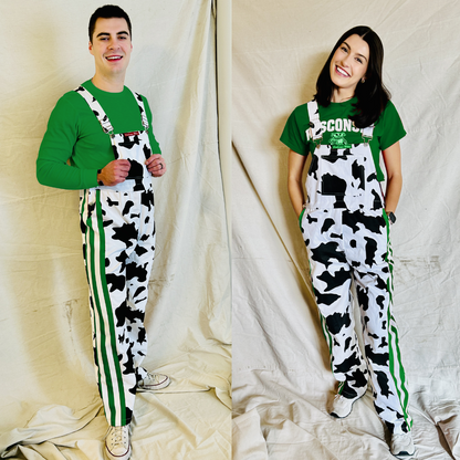 Green/White CowBibs