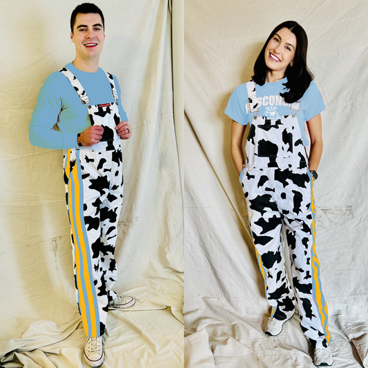 Light Blue/Gold CowBibs