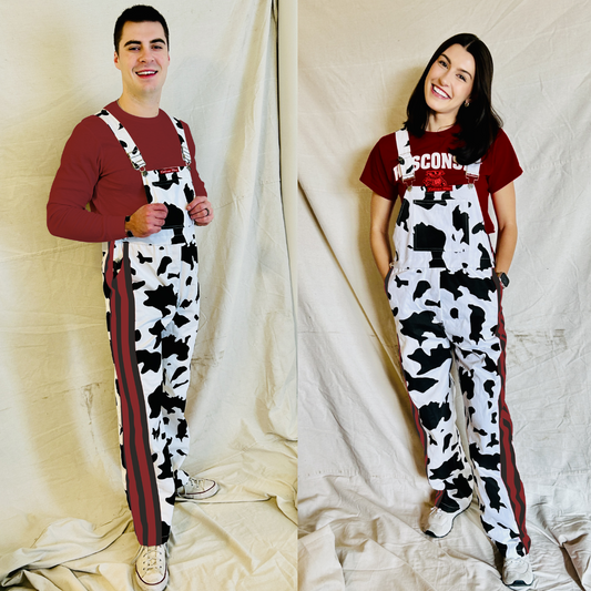 Maroon/Black CowBibs