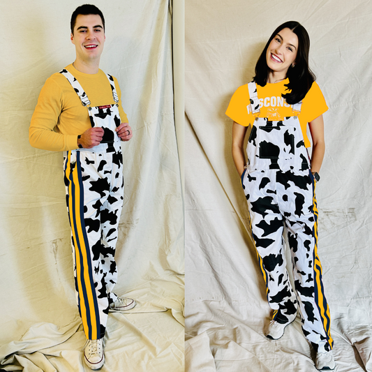 Navy/Gold CowBibs
