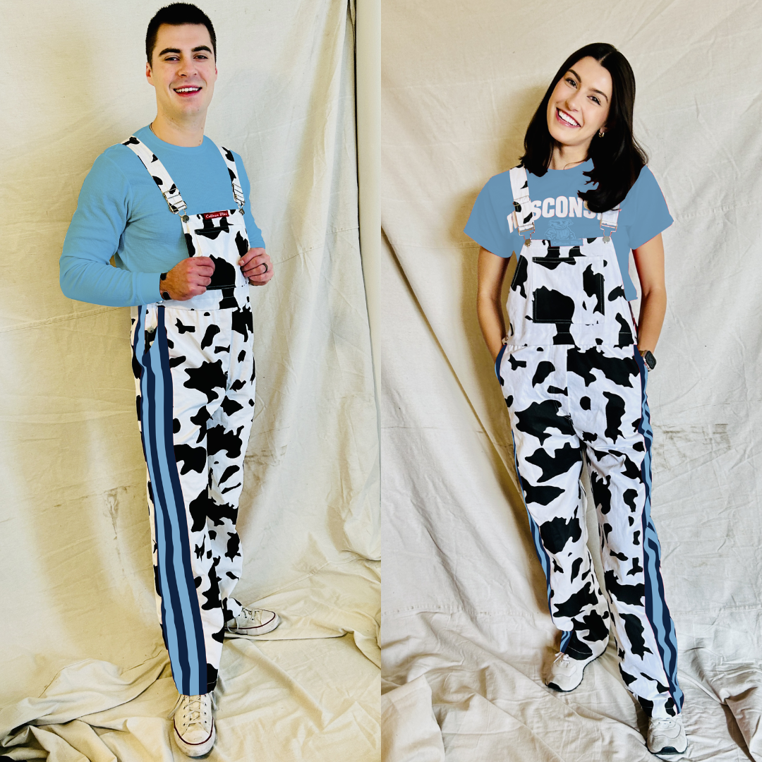 Navy/Light Blue CowBibs