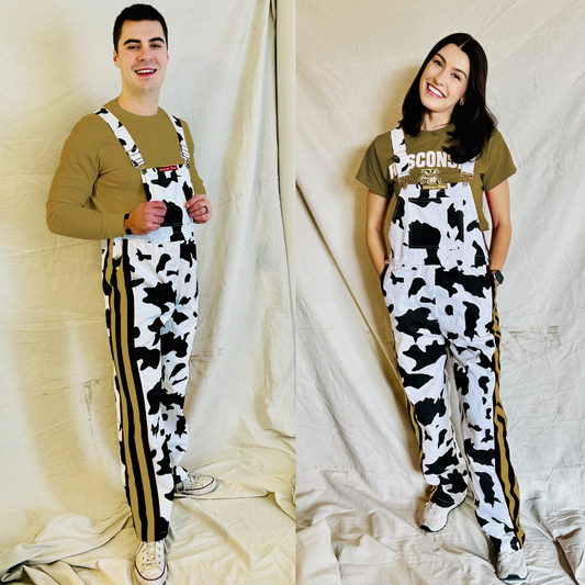 Old Gold/Black CowBibs