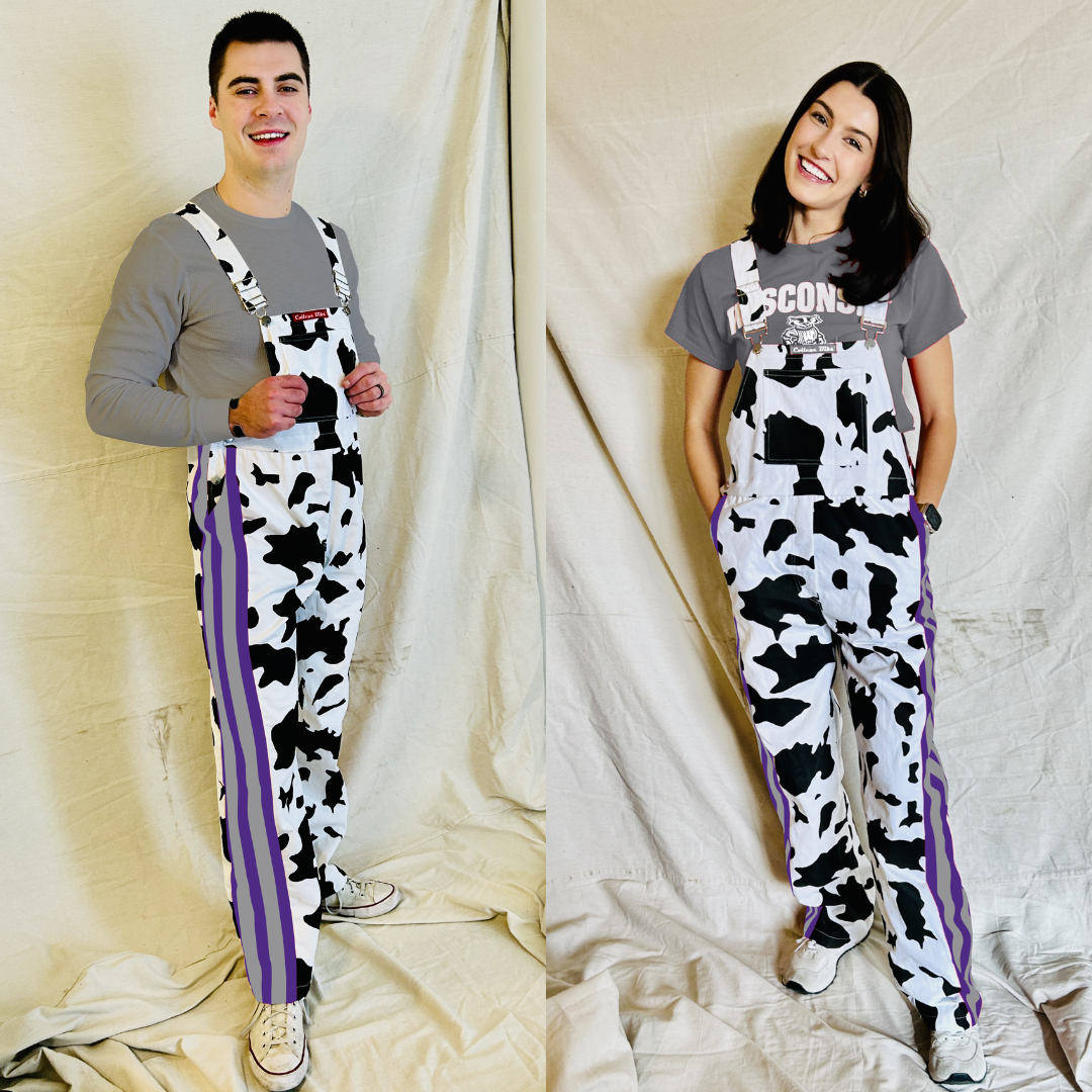 Purple/Gray CowBibs