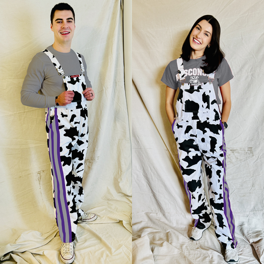 Purple/Gray CowBibs