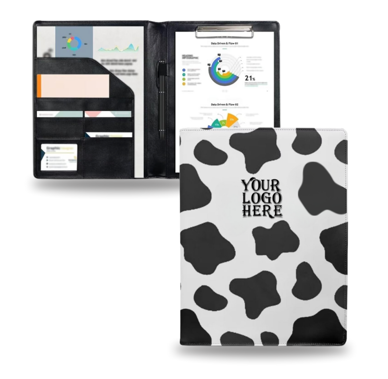 Cow Pad-folio/Organizer