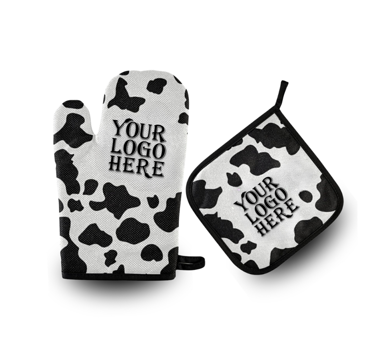 Cow Oven Mitt & Pot Holder