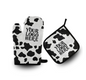 Cow Oven Mitt & Pot Holder