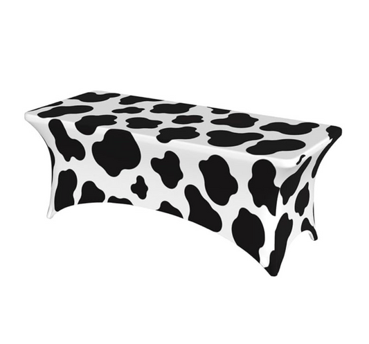 Cow Fitted Table Cloth (Add Your Logo Anywhere)