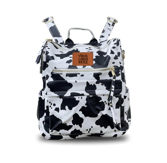 Cow Backpack - Faux Leather