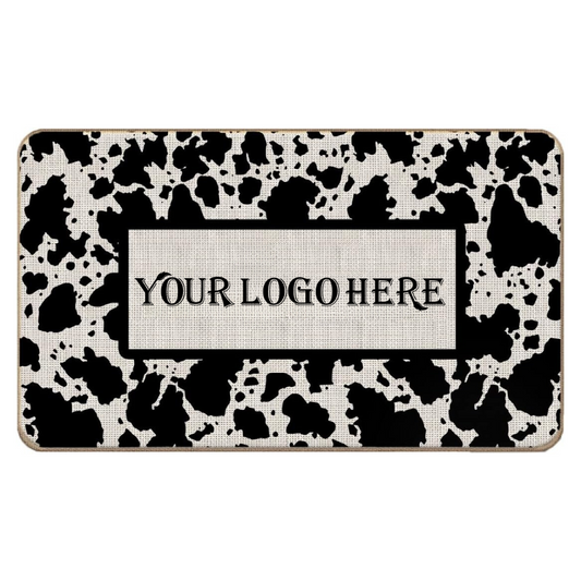 Cow Welcome Mat (Add Your Logo Anywhere)